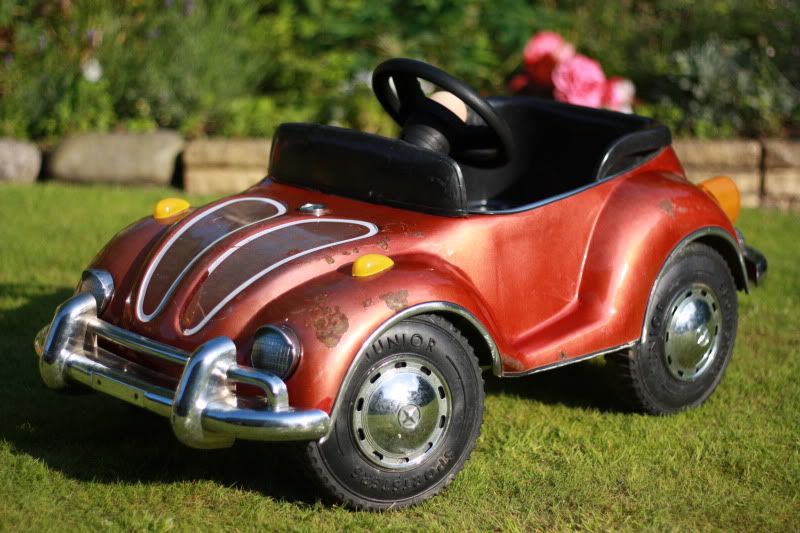 vintage vw beetle pedal car