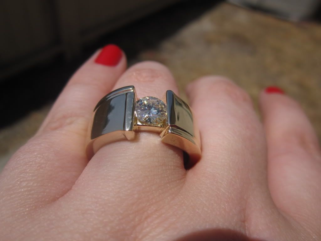 moissanite pinky ring