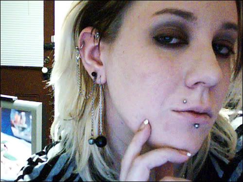 The CBRs in my ear were meant to be an industrial and I still have the bar, The CBRs in my ear were meant to be an industrial and I still have the bar,