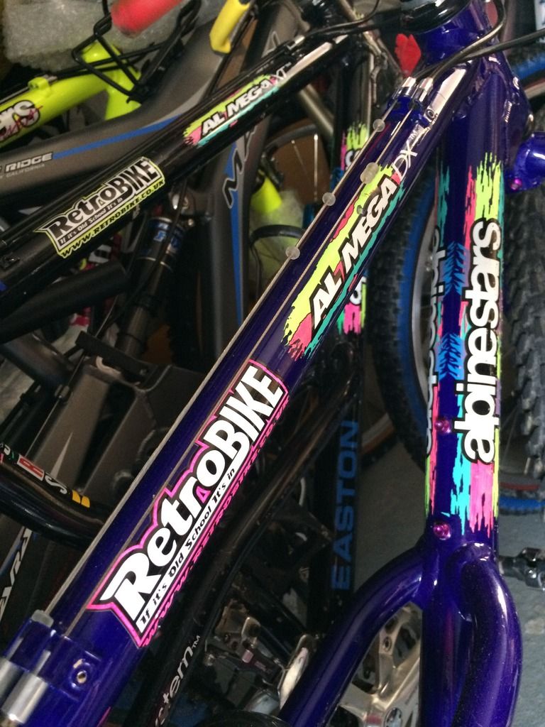 retro bike stickers