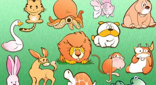 Free Download Lovely Animals Vector