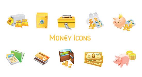 Free Download Vector Money Icons