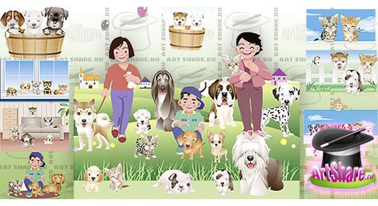 Free Download Home Animals Vector