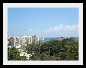 oceanview from 3rd floor condo in Playa del Carmen