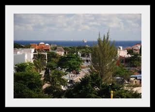 Views from penthouse in La Papaya, Playa del Carmen