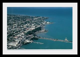 Chetumal Mexico aerial view of the city