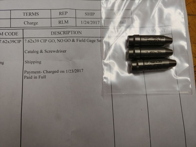 WTS Manson 7.62x39mm Headspace Gauge Set (CIP)