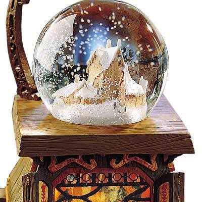 Pinocchio Details Disney about SNOWGLOBE painting  glass GEPETTO'S WORKSHOP LIGHT swirling UP ornaments inside
