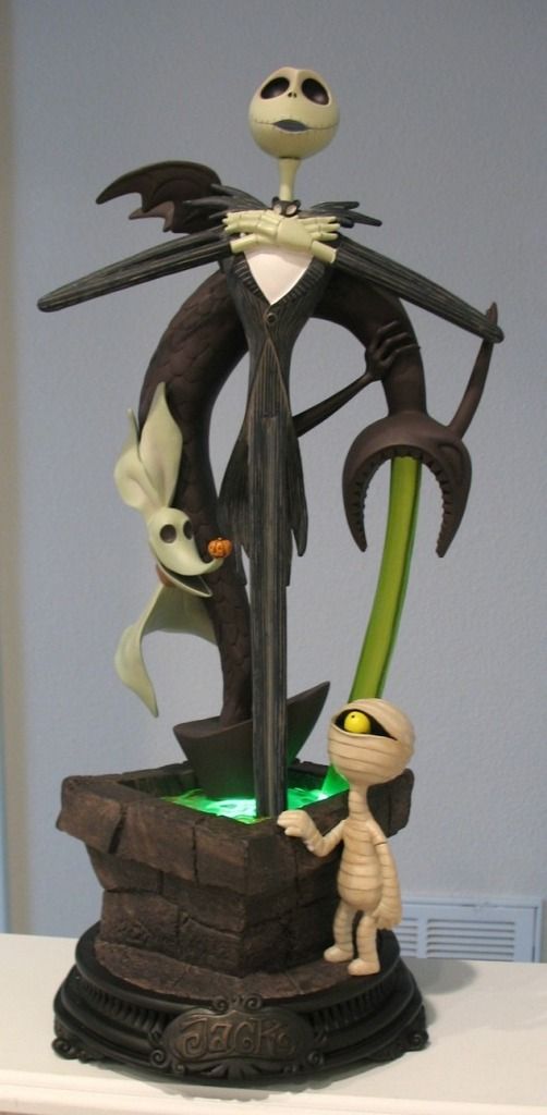 jack skellington in fountain