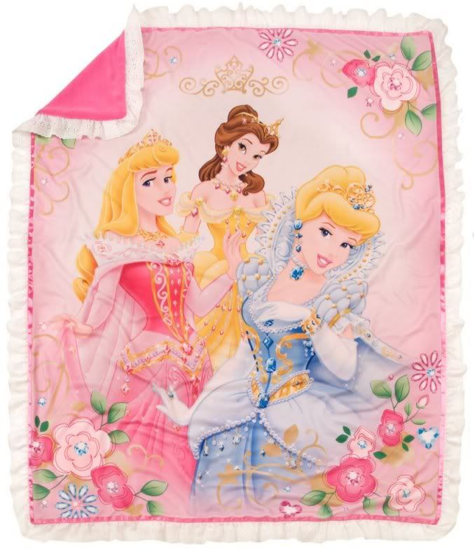 Disney Belle Aurora Cinderella PRINCESS THROW BLANKET eBay