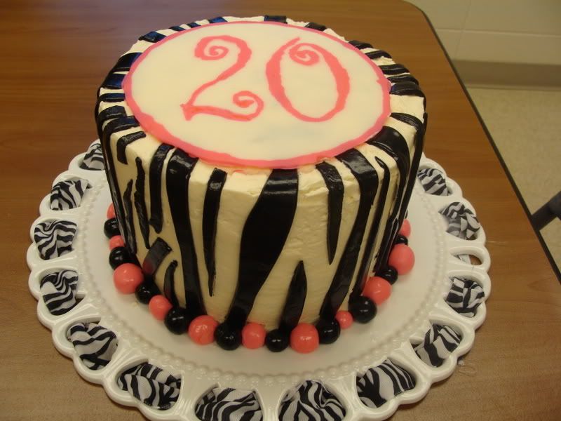 pink zebra cake