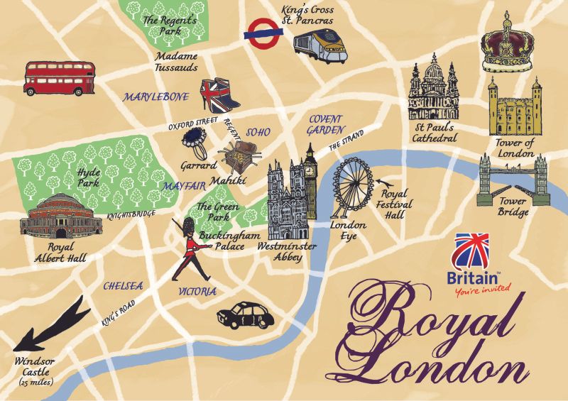 royal wedding route map. The Route