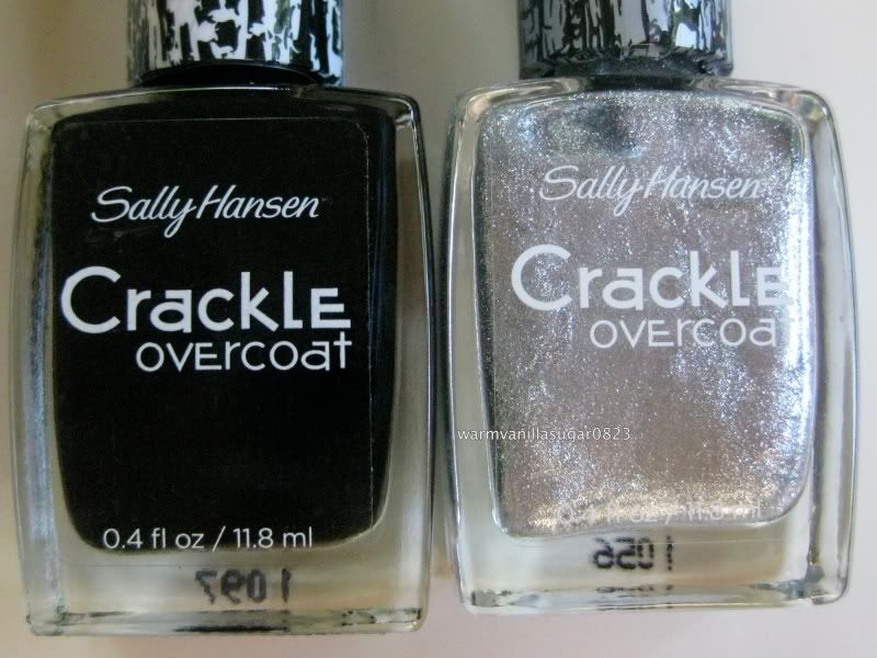 Sally Hansen Crackle Overcoat,Sally Hansen Spilled Ink,Sally Hansen Fractured Foil,warmvanillasugar0823