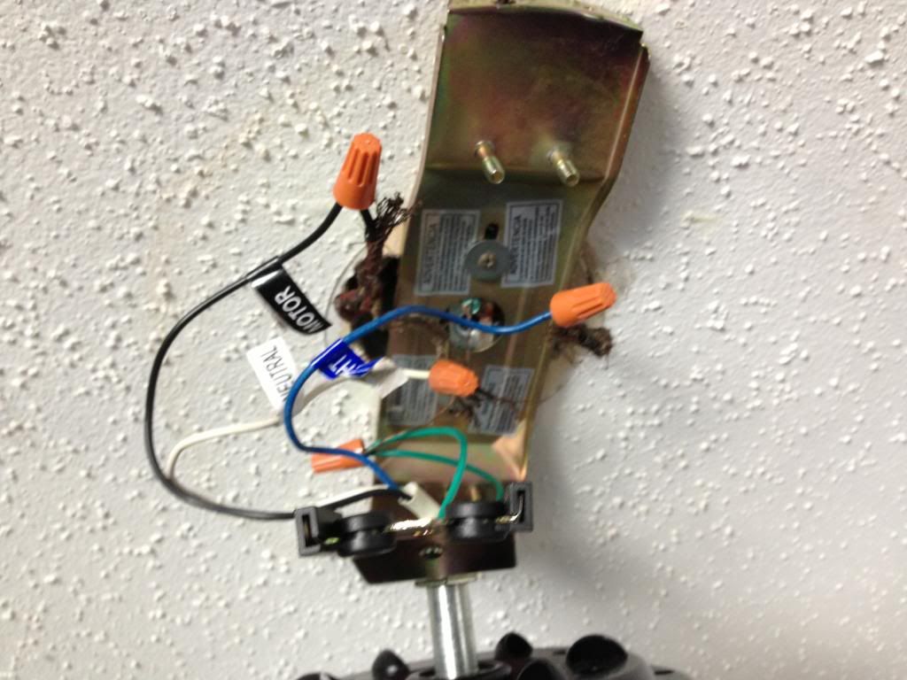 Added ceiling fan and light to bedroom bathroom lights dont work