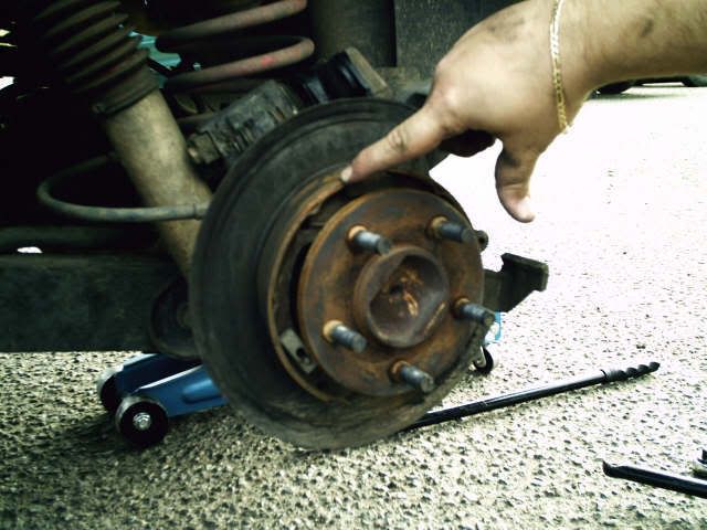 Replacing rear rotors on jeep liberty #1