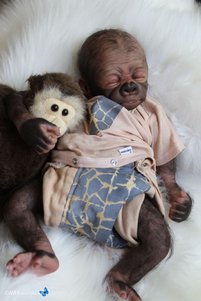 reborn gorilla doll