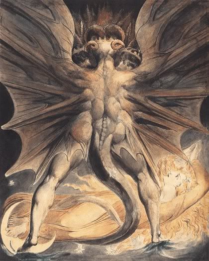 william blake red dragon. William Blake between 1805 and