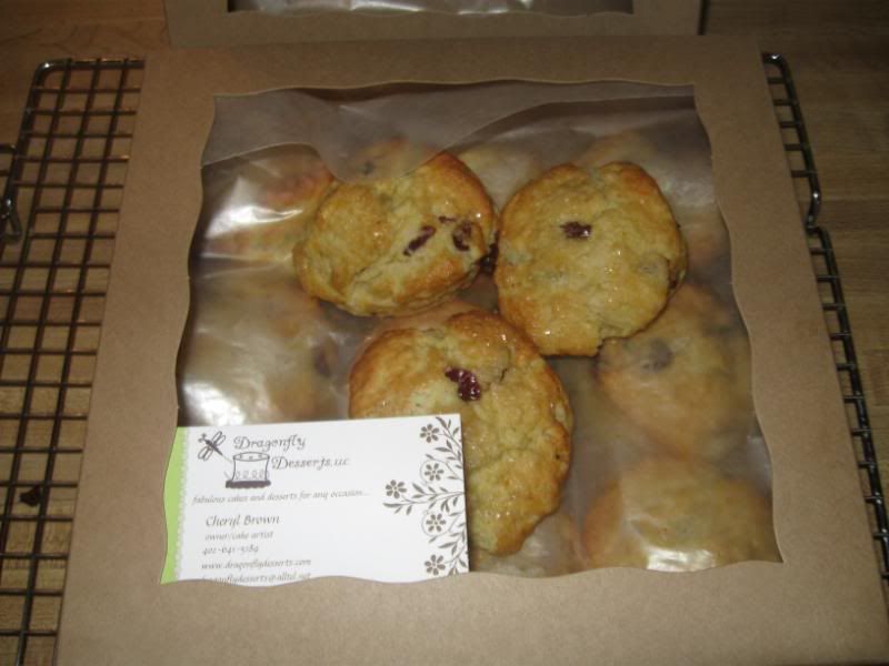 Cranberry Orange Cream Scones