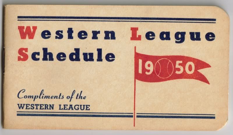 1950 Western League Schedule