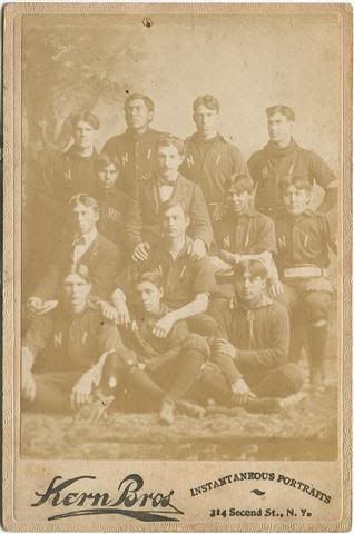 c1897 Nebraska Indians Baseball Team Cabinet Photo