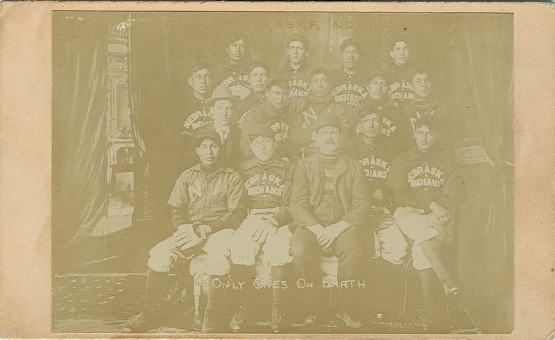 c1897 Nebraska Indians Cabinet Photo