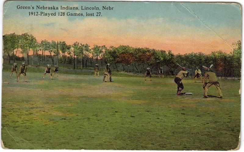 1912 Nebraska Indians Postcard