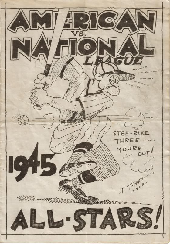 1945 Navy All Star Game NL v AL