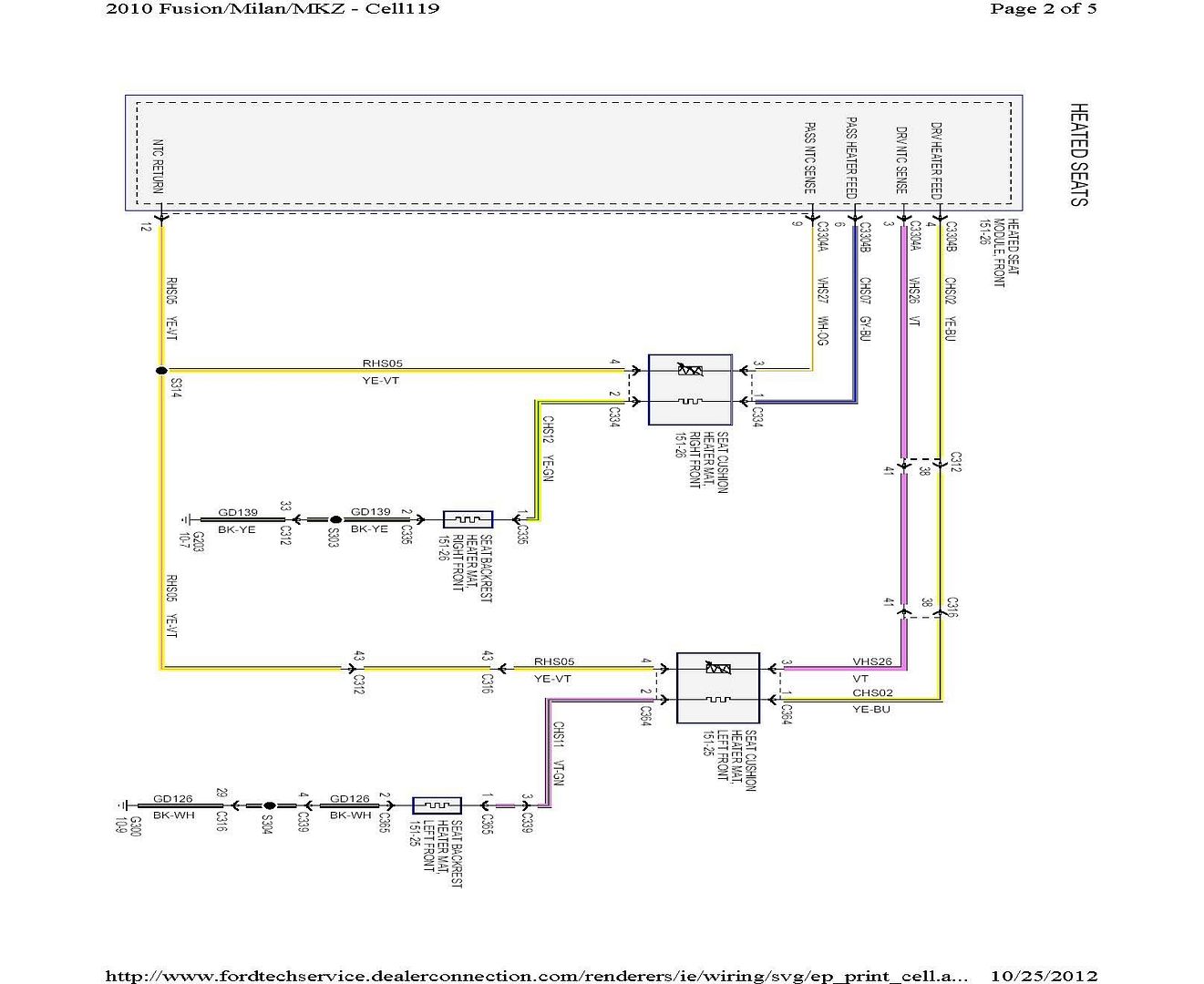 Seat wiring Diagram Help - FordFusionClub.com : The #1 Ford Fusion Forum