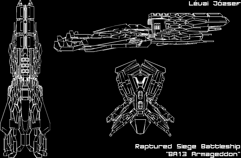 BA13 Armageddon Siege Battleship Blueprint