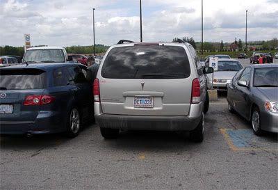 When parking lot rage transfers to road rage, make sure you've got a fast car to escape!