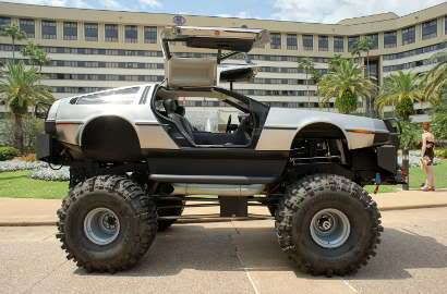 delorean monster truck