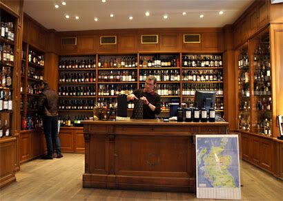 Inside La Maison du Whisky, Paris, France.