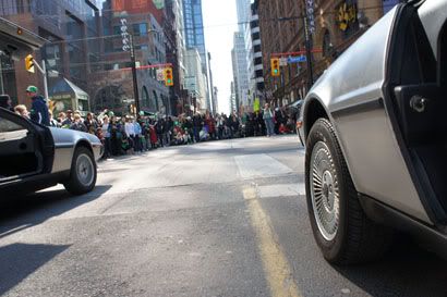 St. Patrick's Day 2012 crowds on Queen Street loved the Irish sports car.