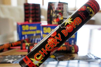Canadian fireworks with impossibly absurd warning labels.