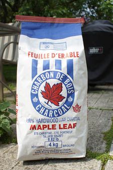Maple Leaf charcoal from Quebec. 