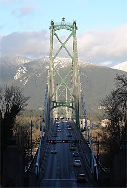 Lion's Gate bridge is one of the niftiest.