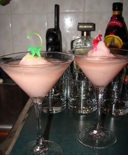 Martini-style Bellinis