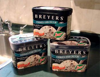 My 3-day ice cream supply.
