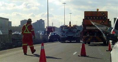 The bicycle lane on the 401 turned out to be a bad idea.