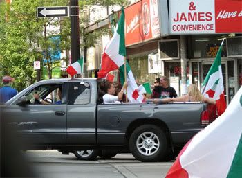 Plenty o' flags today. Tomorrow, flag sale.