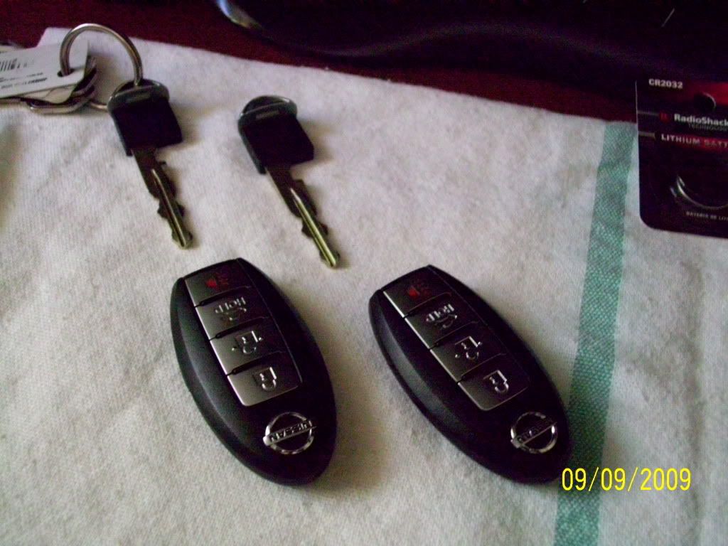 2009 Nissan murano key fob battery replacement