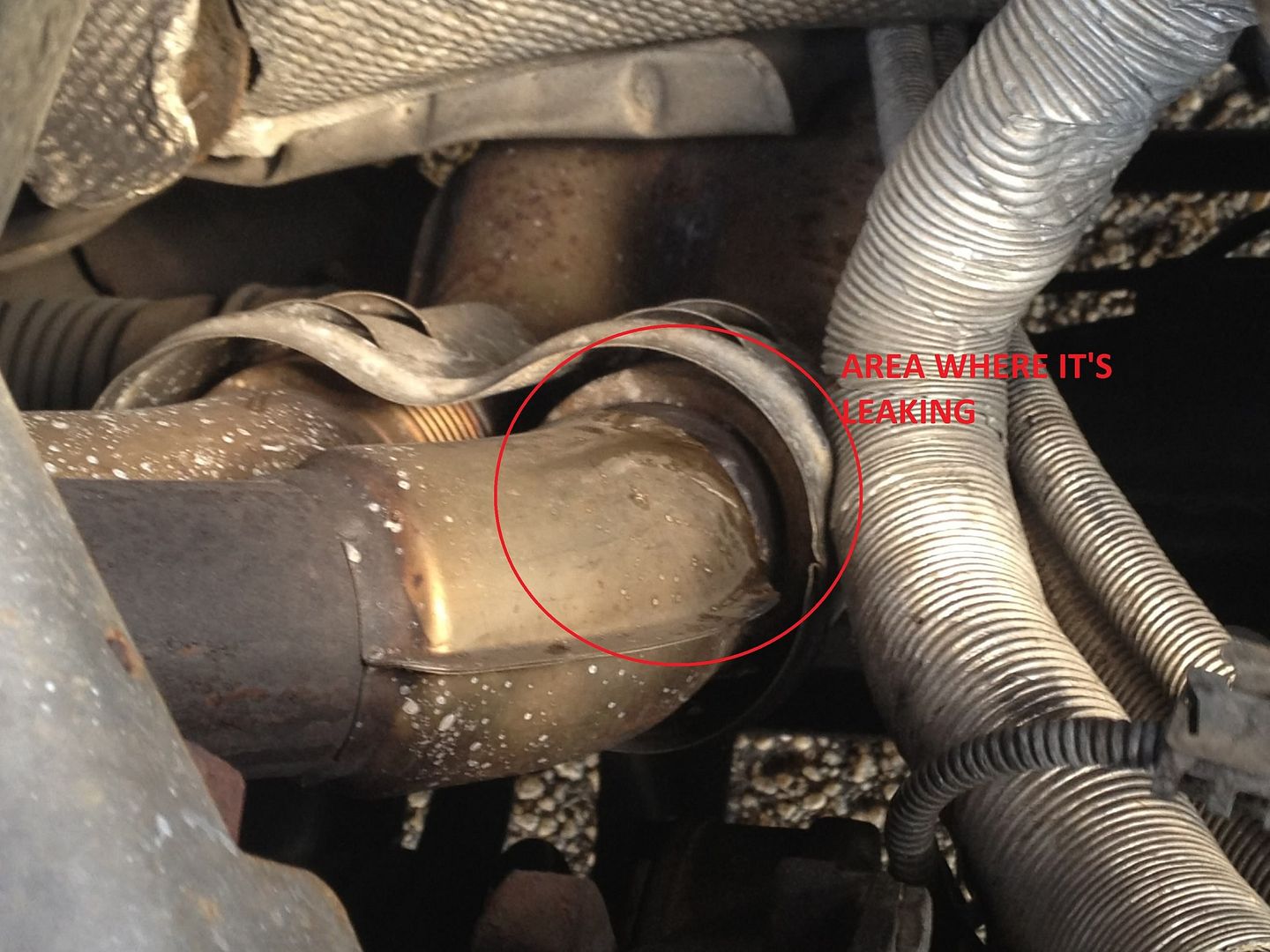 Downpipe exhaust leak