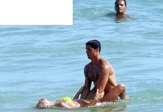 Having sex in the ocean