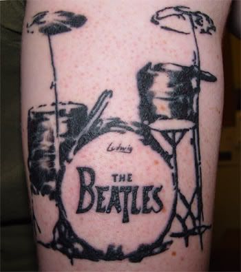 beatles tattoo. Beatle tattoos out there.