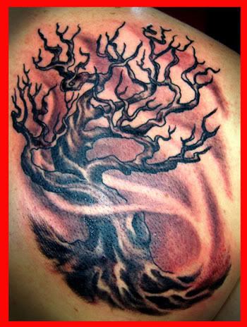 Tree Tattoos Tree With Spooky