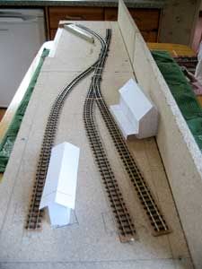 HOn30 layout, Lakewood, under construction