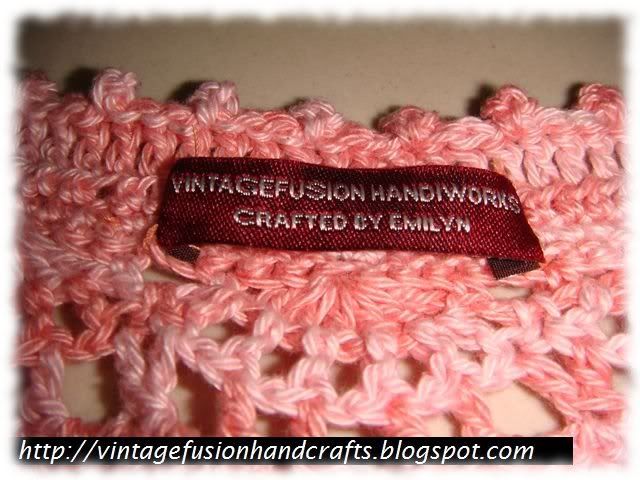 hand knit customized name label in Singapore