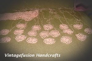 unravelled crochet circle motifs