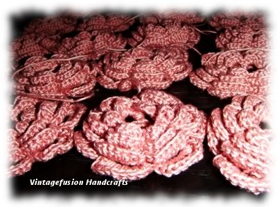 hand crochet roses
