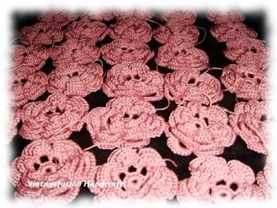 thread crochet rosettes